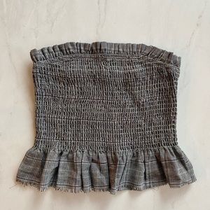 Urban outfitters plaid tube blouse